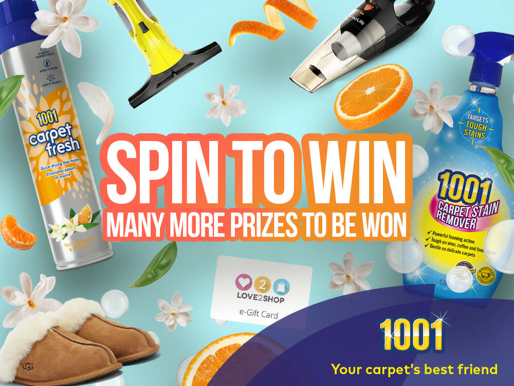 Win prizes with 1001 Spin to Win, today!