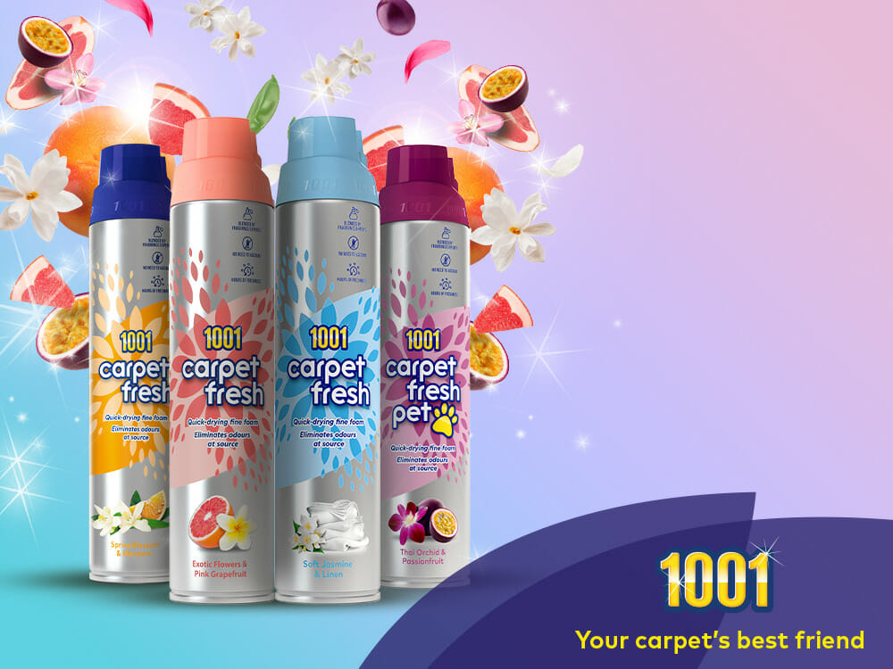 How to use a carpet foam spray freshener